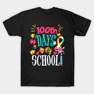 100 Days Of School Teacher Kids 100th Day Of School T-Shirt